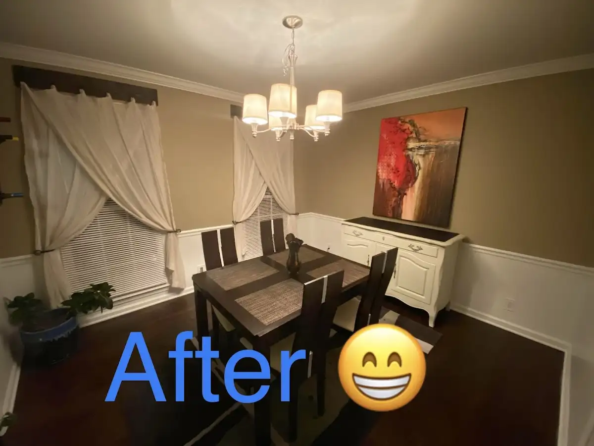 Professional dining room restoration after water damage in Anderson